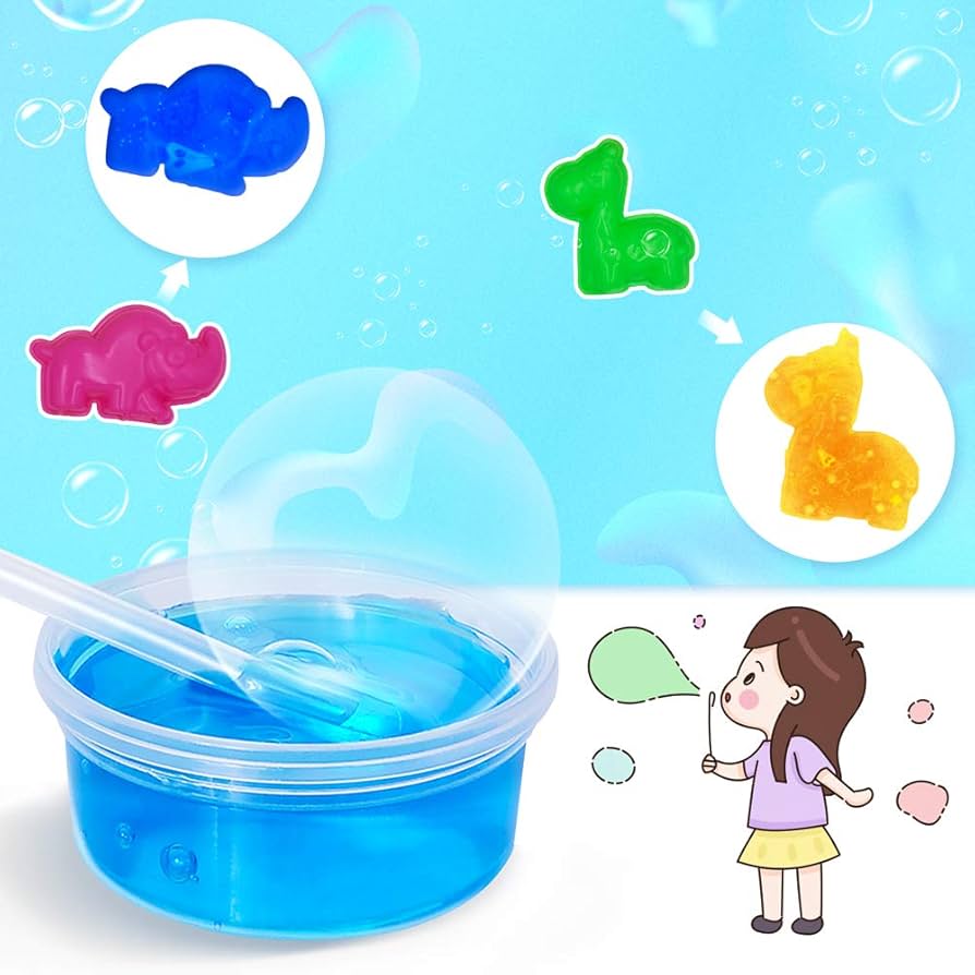 Amazon.co.jp: Heytoos スライム キット 18個slime 水晶粘土